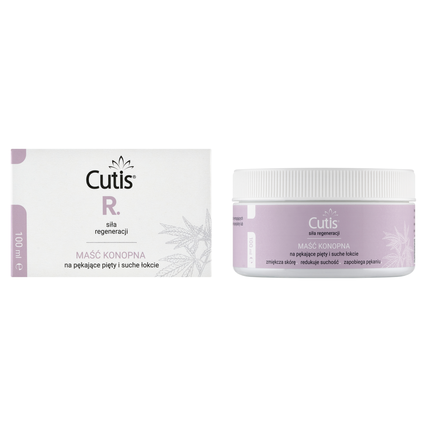 Cutis R-Regeneracja, maść konopna na pękające pięty i suche łokcie, 100 ml