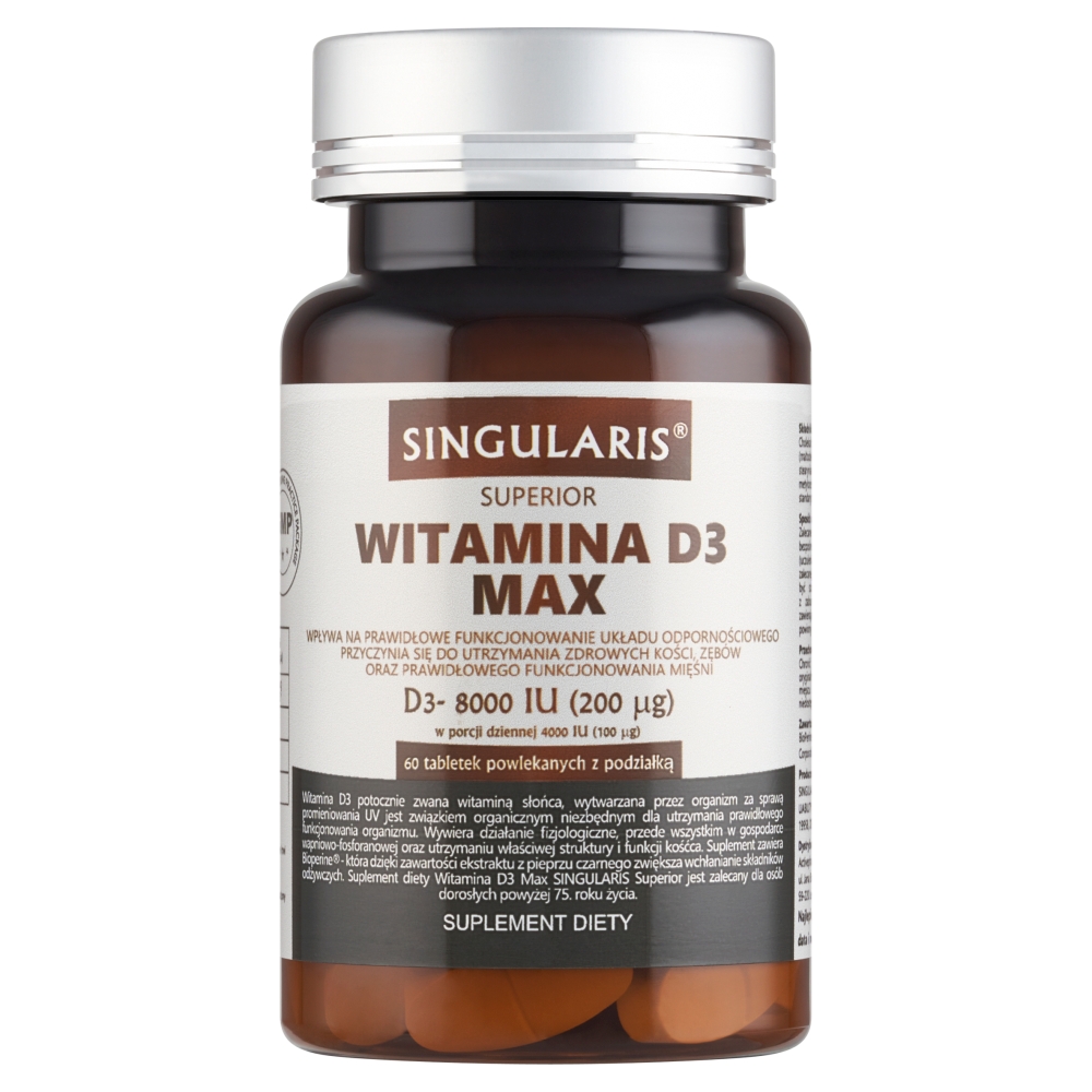 Singularis Superior Witamina D3 Max, 60 tabletek
