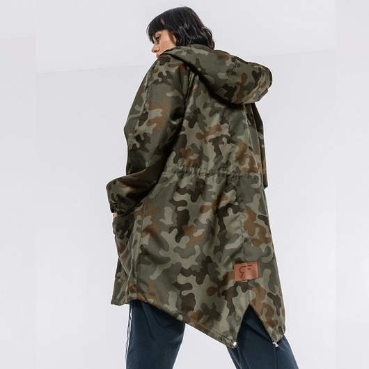 Kurtka/ płaszcz typu parka moro