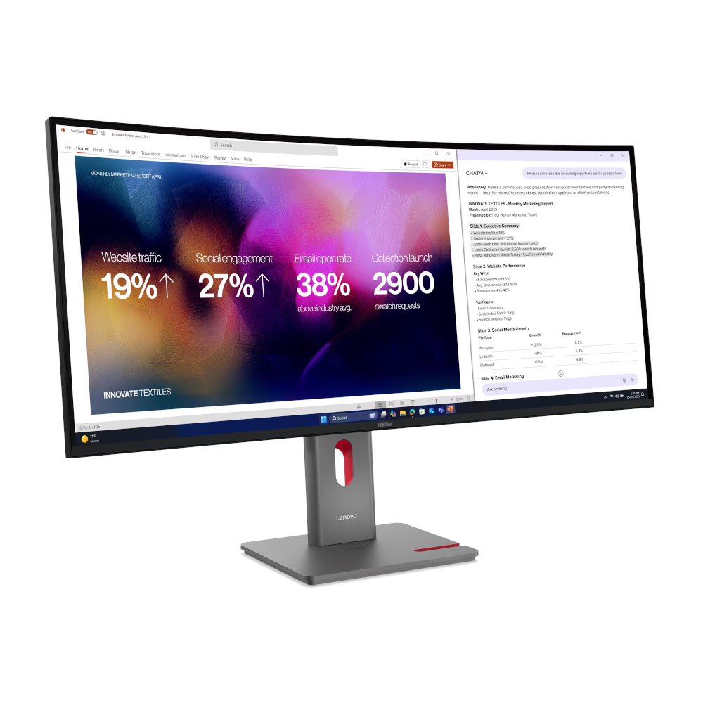 Lenovo ThinkVision P40wd-40 z kamerą ThinkVision MC60 64B4ZAT1EU
