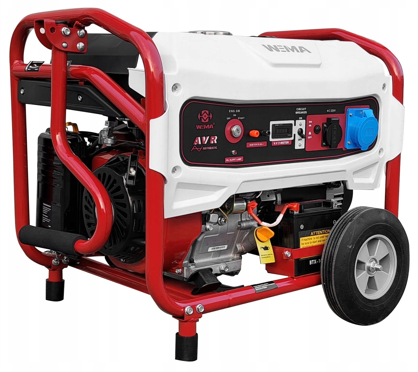 WEIMA Agregat prądotwórczy jednofazowy WM8500BE 8.5kW