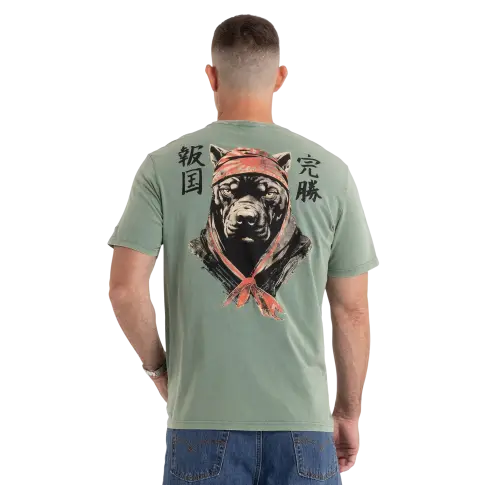 Pit Bull T-Shirt Koszulka Bravery Denim Washed Green