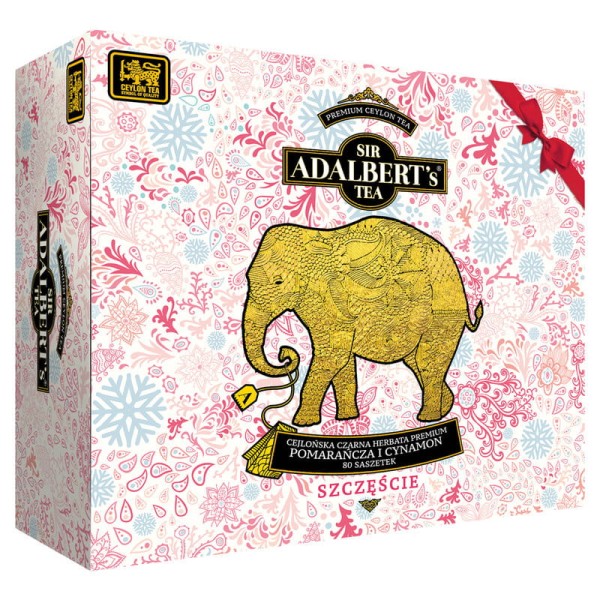 Adalbert'S Tea Szczęście, Pomarańcza i Cynamon 160 g (80x2g) Herbata ekspresowa