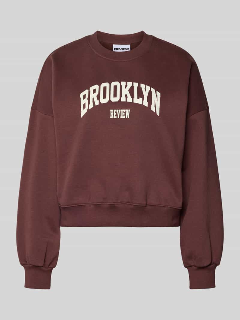 Bluza z nadrukiem z logo i okrągłym dekoltem