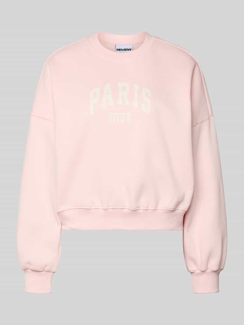 Bluza z nadrukiem z logo i okrągłym dekoltem