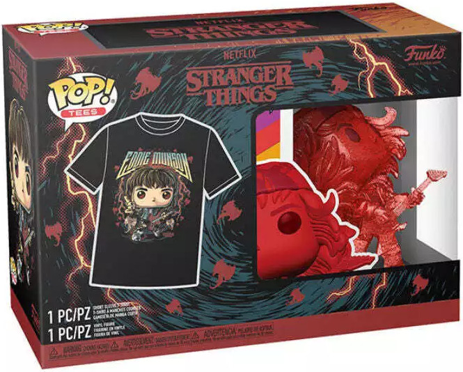 Zestaw Funko Pop! & Tee Stranger Things Figurka Hunter Eddie with Guitar + Koszulka Rozmiar L 79264 (889698792646)