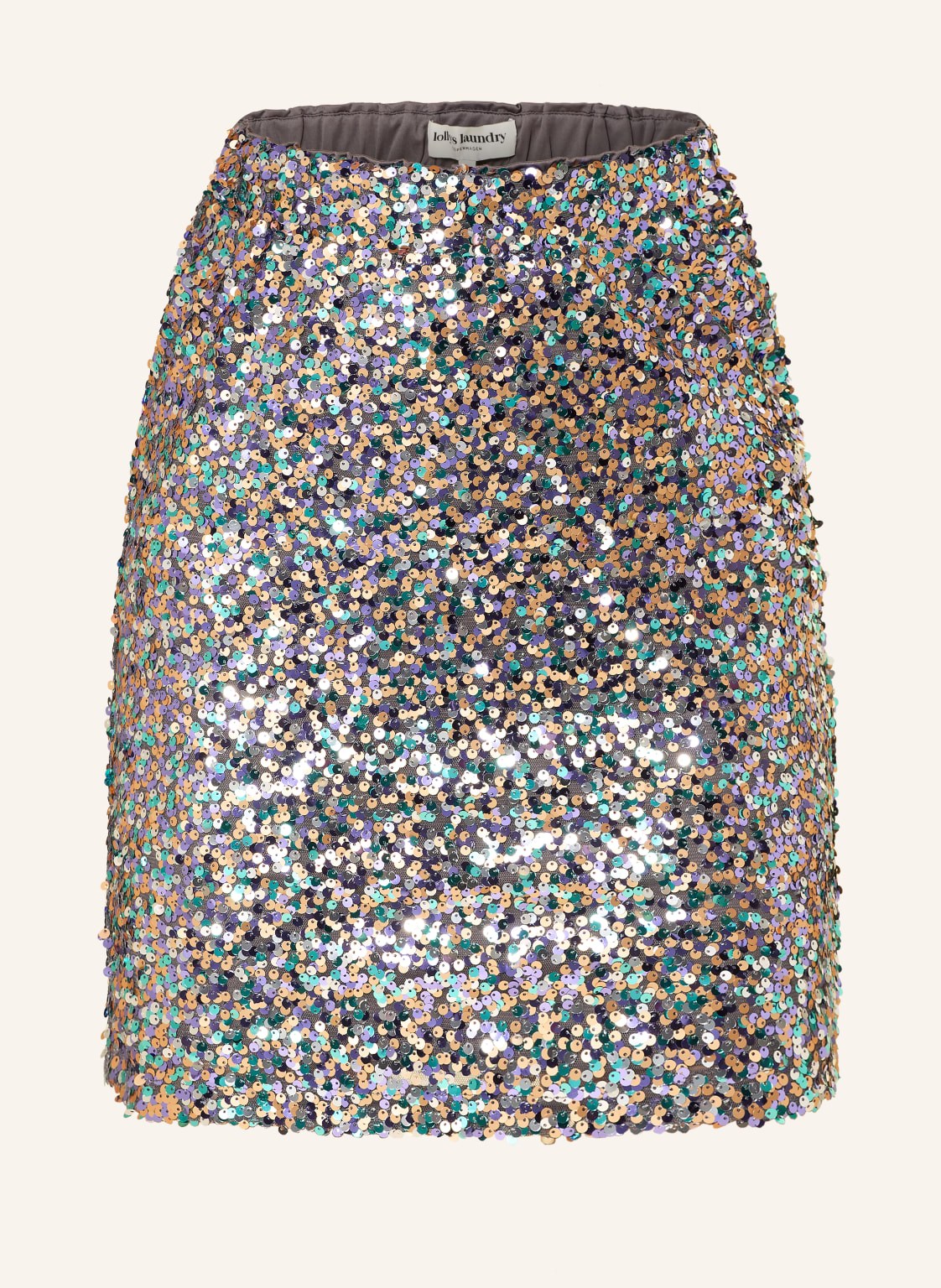 Lollys Laundry Spódnica Annall Z Cekinami silber