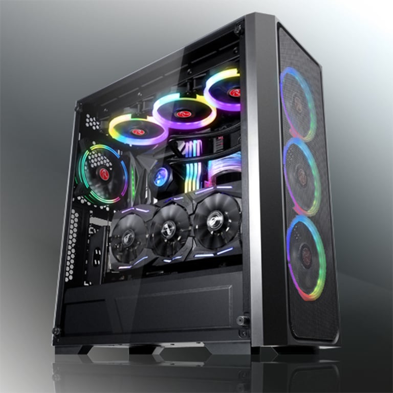 RAIJINTEK Ponos MS Midi Tower Czarny 0R20B00154