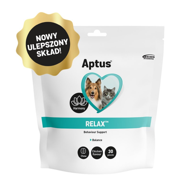 APTUS Relax Stres - suplementy dla psa i kota - 30szt.