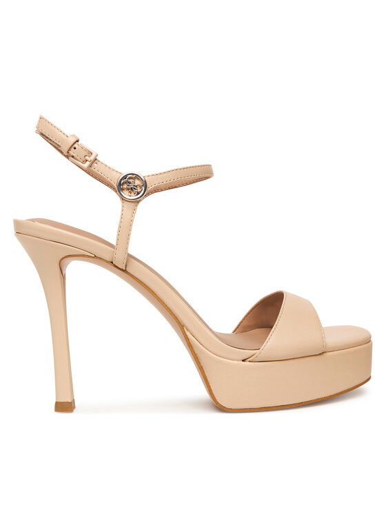 Guess Sandały FLPHEN LEA03 Beżowy