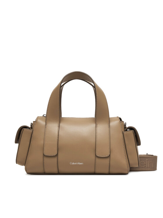 Calvin Klein Torebka Webbing Strap Pocket Bag LV04F3291G Beżowy