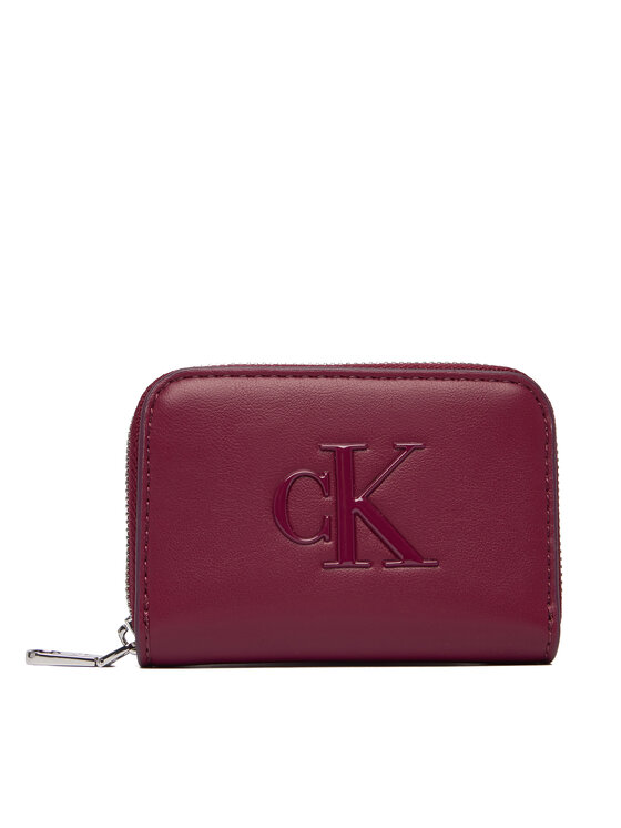 Calvin Klein Portfel Bold Ck Medium Zip Around LV04F1154G Różowy