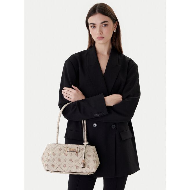 Torebka Guess Carrie Logo HWGP98 98080 Écru