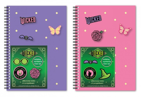 Notes A5/80K z przypinkami Wicked mix