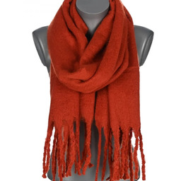 Szalik damski zimowy szal ciepły dred z frędzlami na prezent RUDY