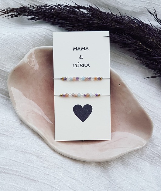 Delikatne bransoletki dla Mamy&Córki