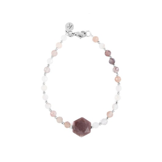 Bransoletka z kamieniami kobiecej intuicji - Wersja Srebrna