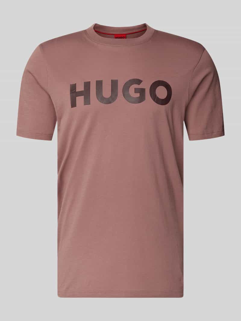 T-shirt o kroju regular fit z czystej bawełny model ‘DULIVIO’