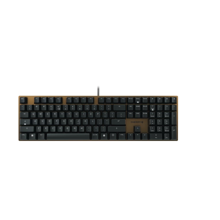 CHERRY KC 200 MX klawiatura Uniwersalne USB QWERTY Angielski Czarny, Brąz G80-3950LIBEU-2