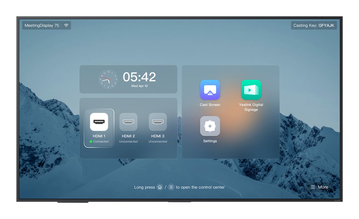 Yealink MeetingDisplay 75'' 165,1 cm (65