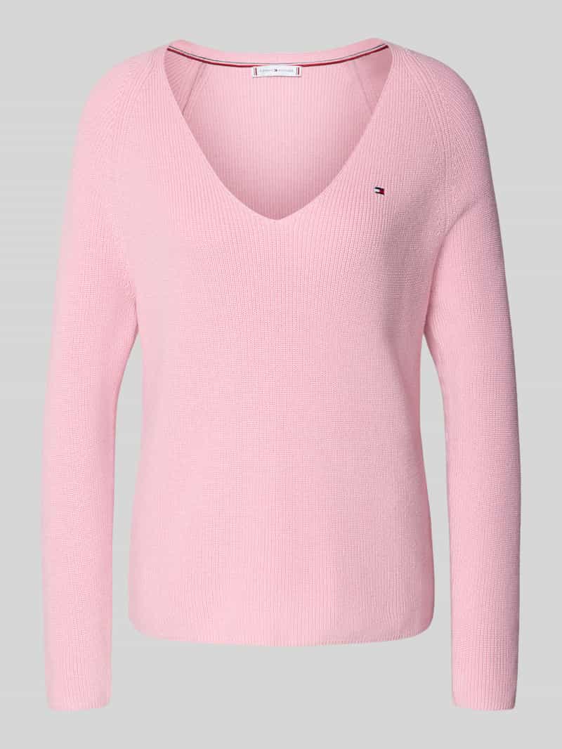 Sweter z dzianiny o kroju regular fit z czystej bawełny