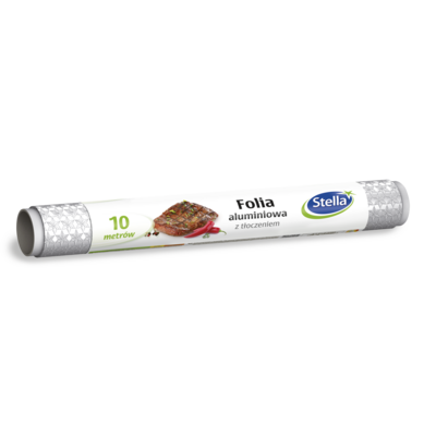 Folia aluminiowa z tłoczeniem GWIAZDKI 10 m Stella