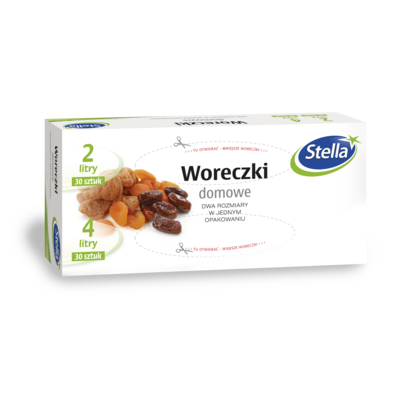 Woreczki domowe 2 l 30szt. + 4 l 30szt. Stella