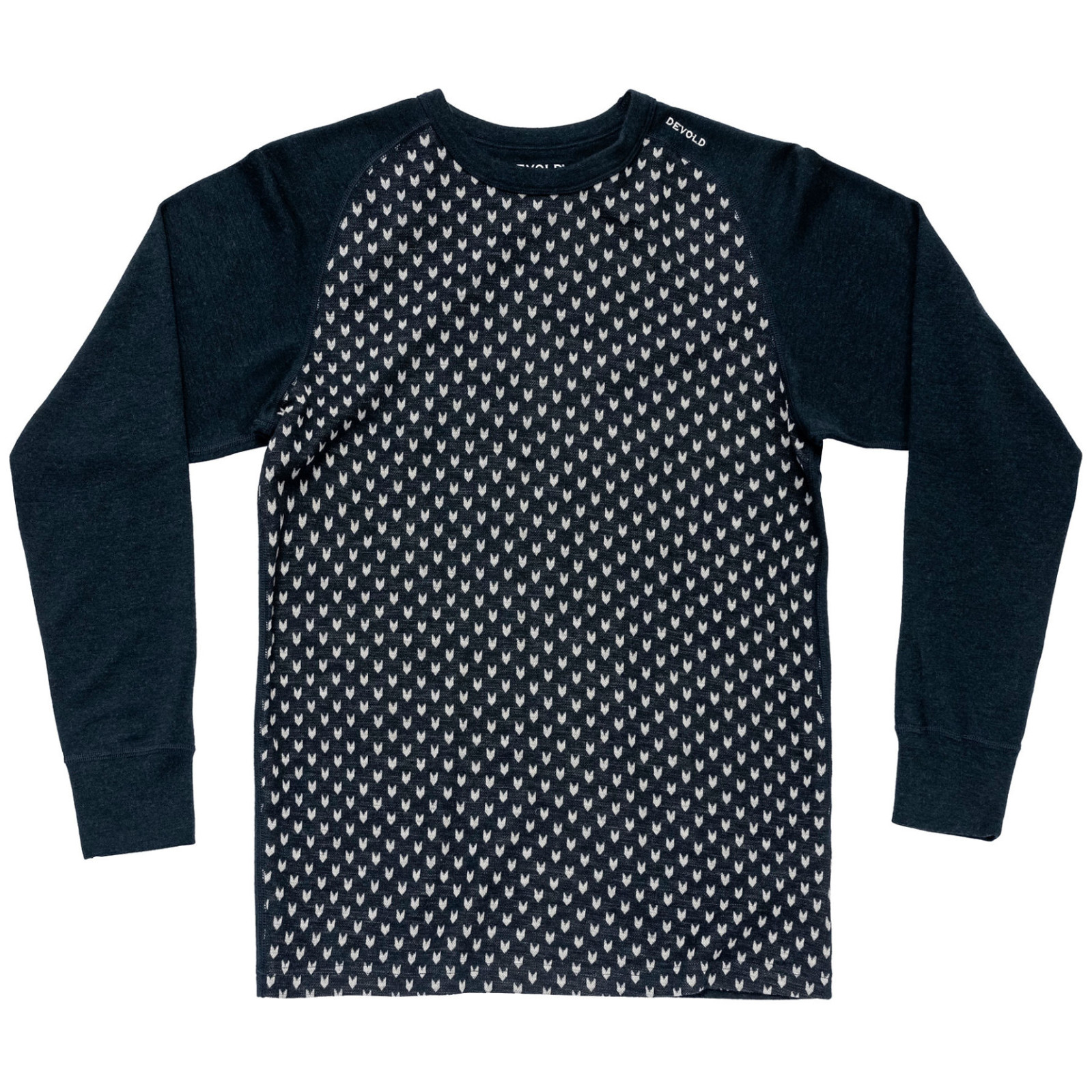 Męska koszulka Devold Signature Merino 230 Shirt Man Rozmiar: L / Kolor: czarny/biały