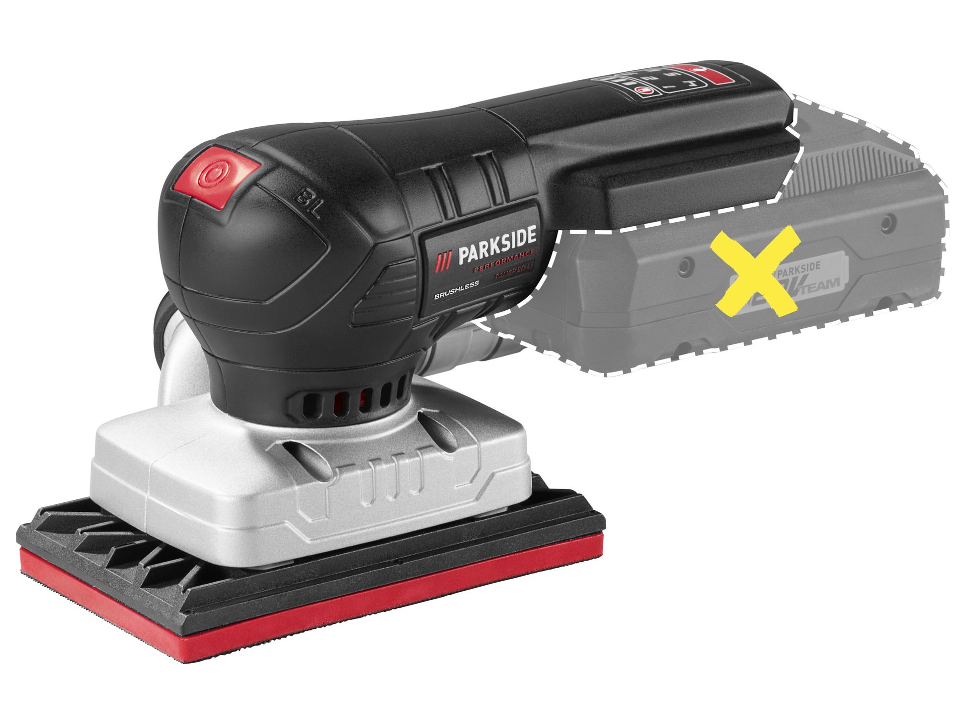 PARKSIDE PERFORMANCE® Akumulatorowa szlifierka oscylacyjna lub mimośrodowa, 20 V, PAMSP 20-Li A2/PAESP 20-Li A2