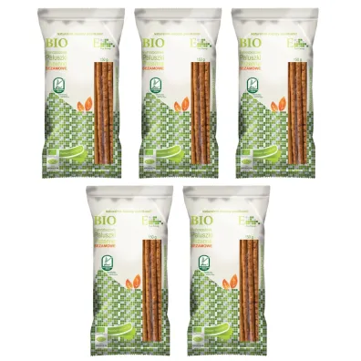 Paluszki Bio Paluszki pełnoziarniste z sezamem Zestaw 5 x 150 g Bio