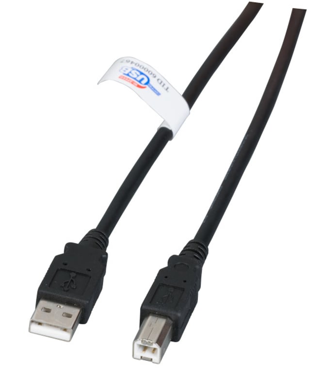 EFB Elektronik K5203.0,5 kabel USB USB 2.0 0,5 m USB A USB B Czarny