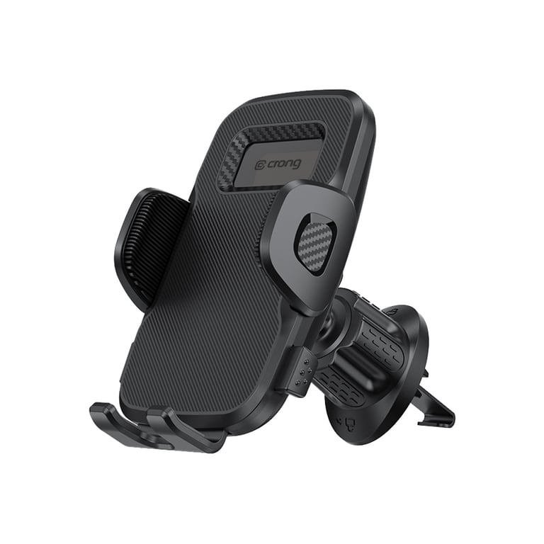 Crong Carclip Air Vent - Uniwersalny uchwyt samochodowy na kratkę nawiewu (czarny)