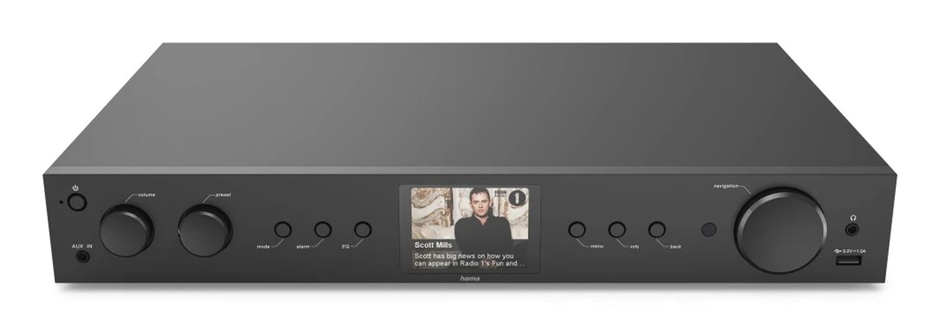 Hama DIT2105 Osobisty Cyfrowy Czarny