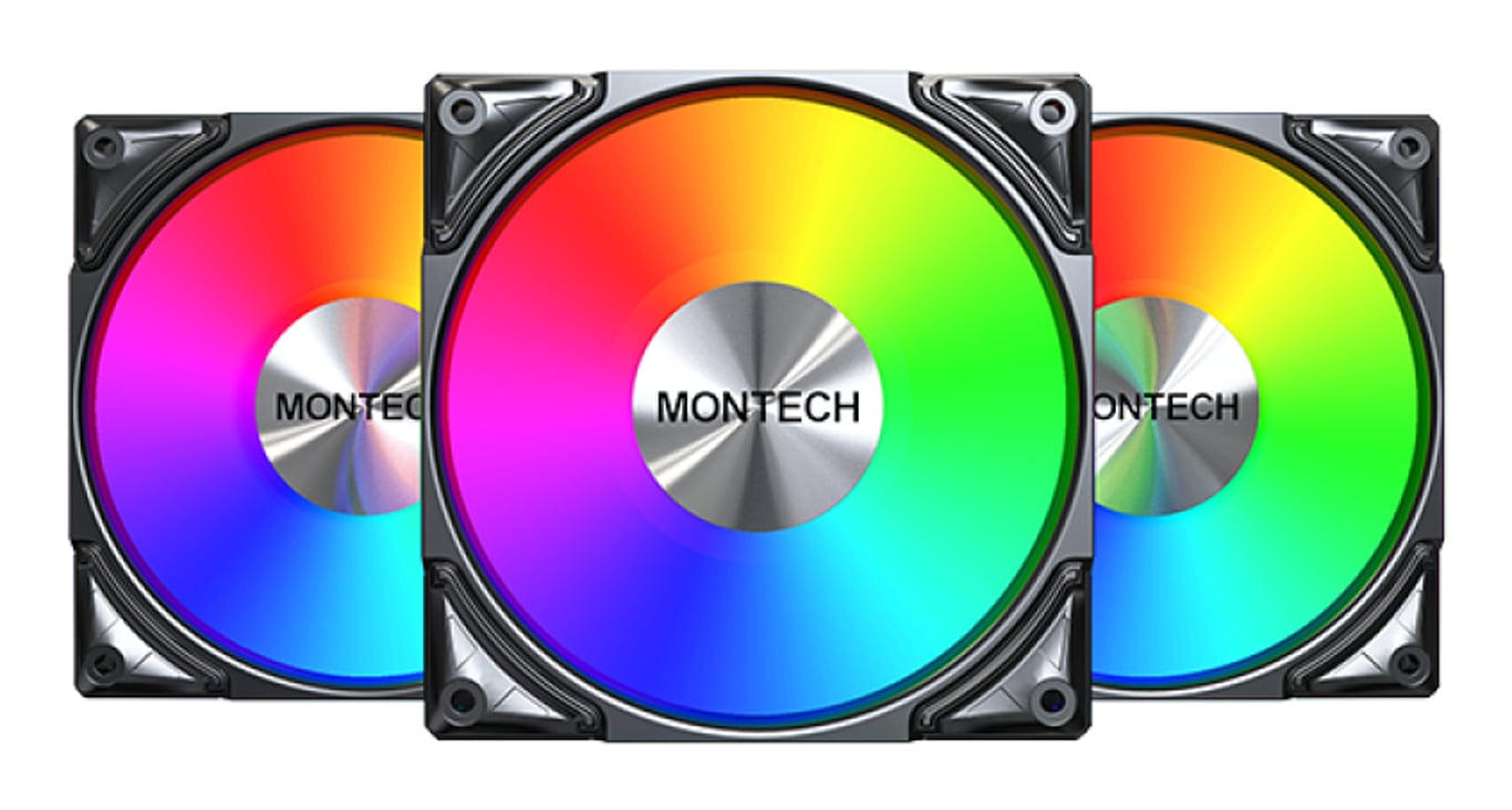 Montech METAL PRO 12 ARGB PWM Obudowa komputera Wentylator 12 cm Czarny 3 szt. METAL PRO 12 (B31)