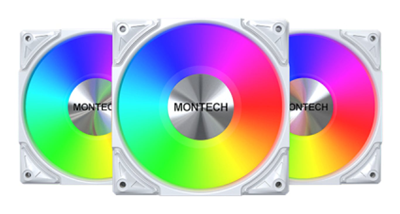 Montech METAL PRO 12 ARGB PWM Obudowa komputera Wentylator 12 cm Biały 3 szt. METAL PRO 12 (W31)