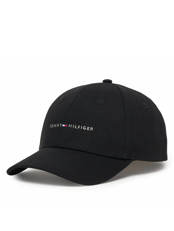 Tommy Hilfiger Czapka z daszkiem Th Foundation Hct 6 Panel Cap AM0AM14045 Czarny