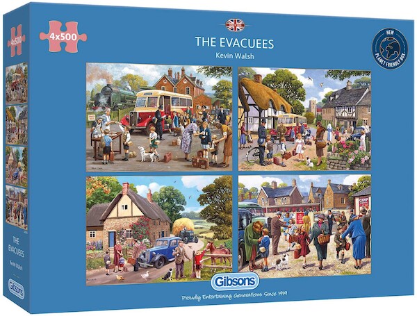 Puzzle Ewakuacja i szczęśliwy powrót 4x500 elementów