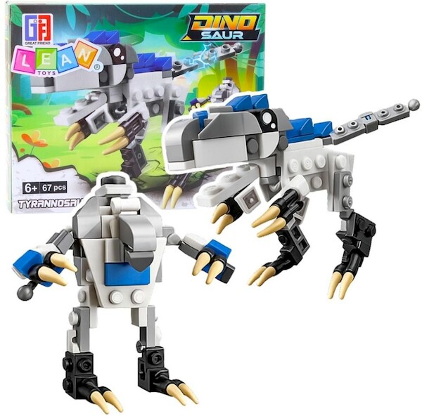 Klocki konstrukcyjne 2w1 Dinozaur 67el