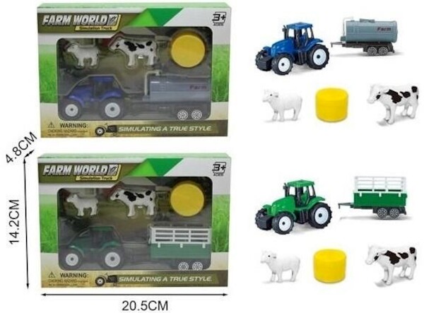 Zestaw farma traktor z akcesoriami MIX