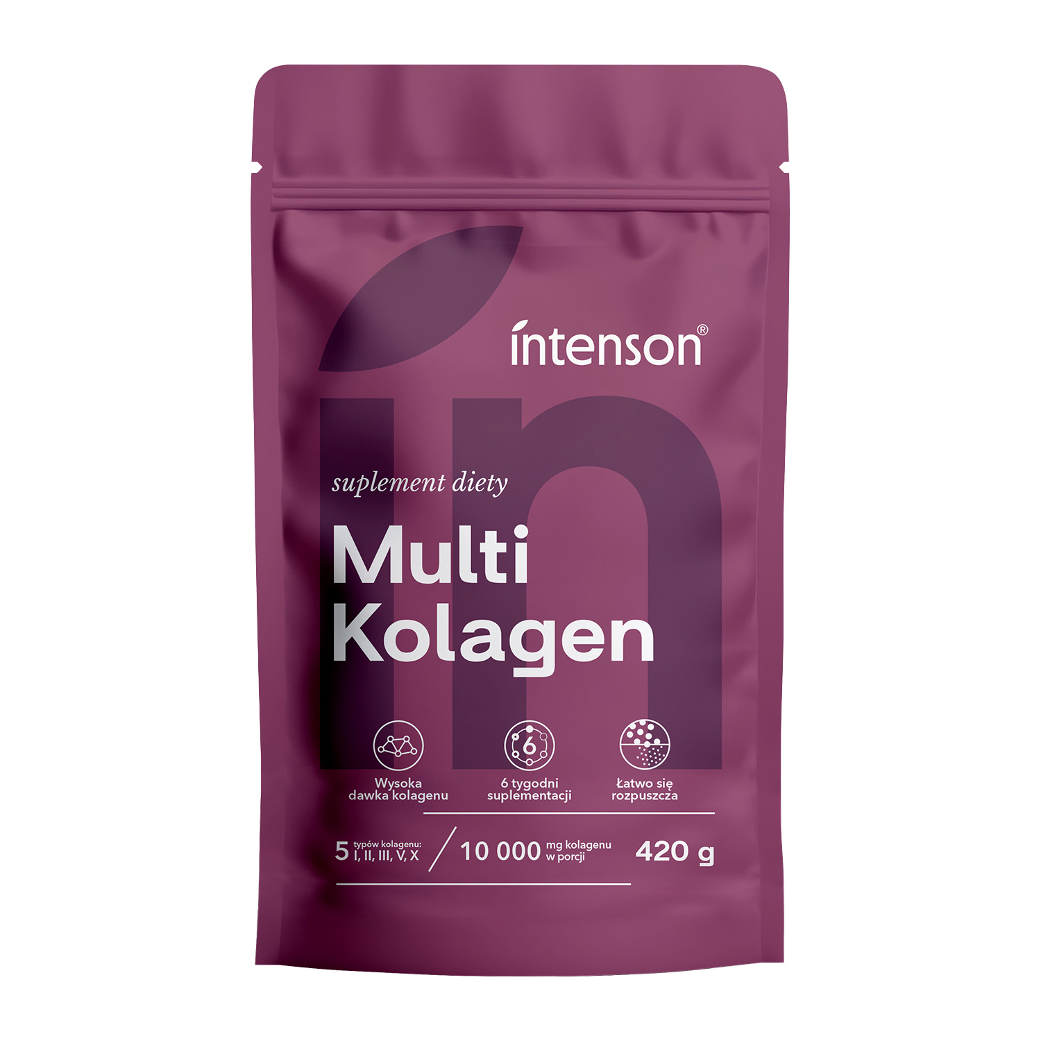 Intenson Multi Kolagen Pure, smak neutralny, 420 g