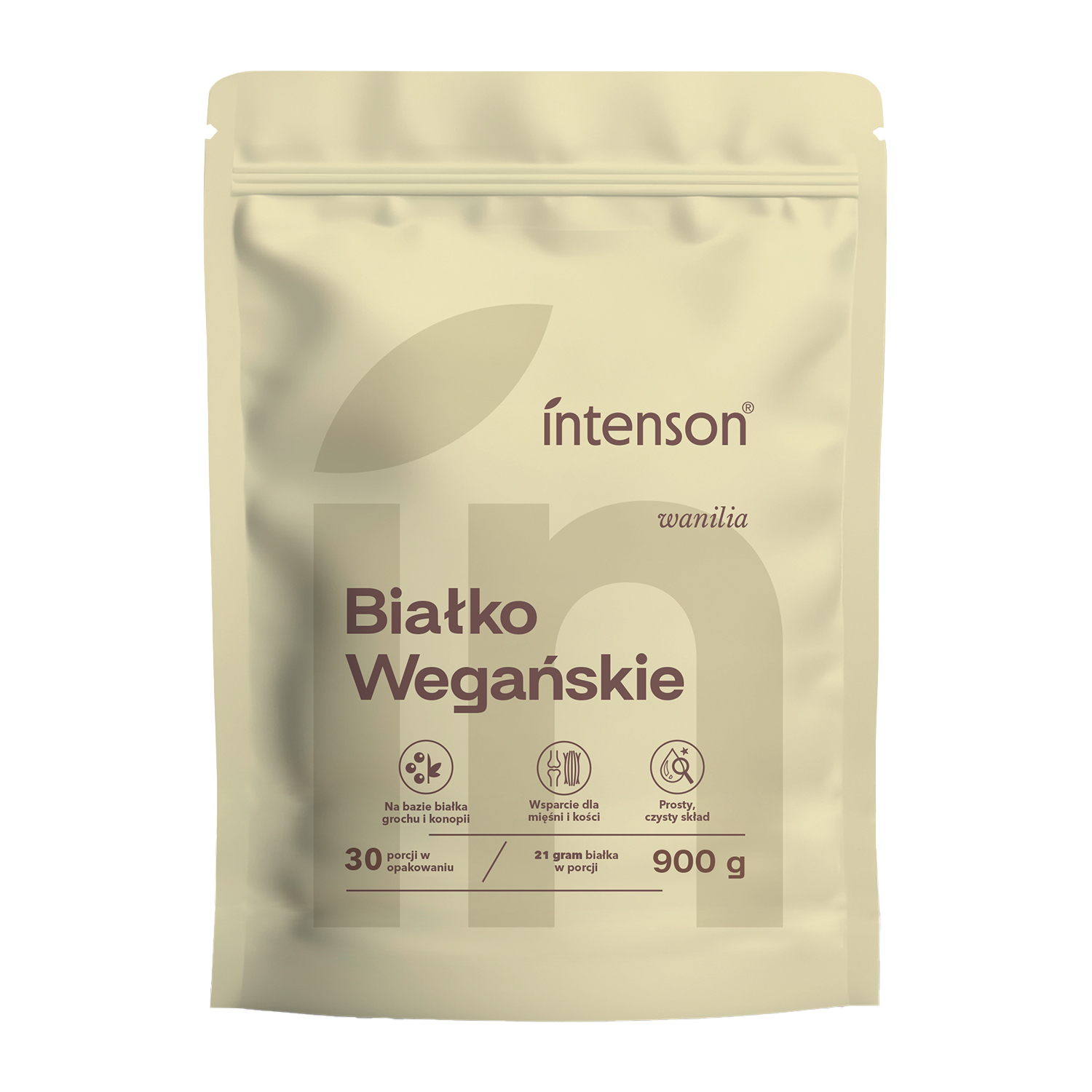 Intenson Wegańskie białko, smak waniliowy, 900 g