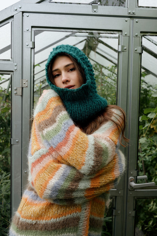 Kaptur Balaclava Popcorn Zielony