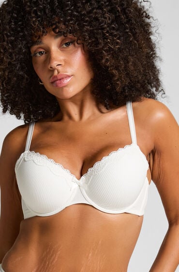 Hunkemöller Biustonosz usztywniany z fiszbinami Lola Biały