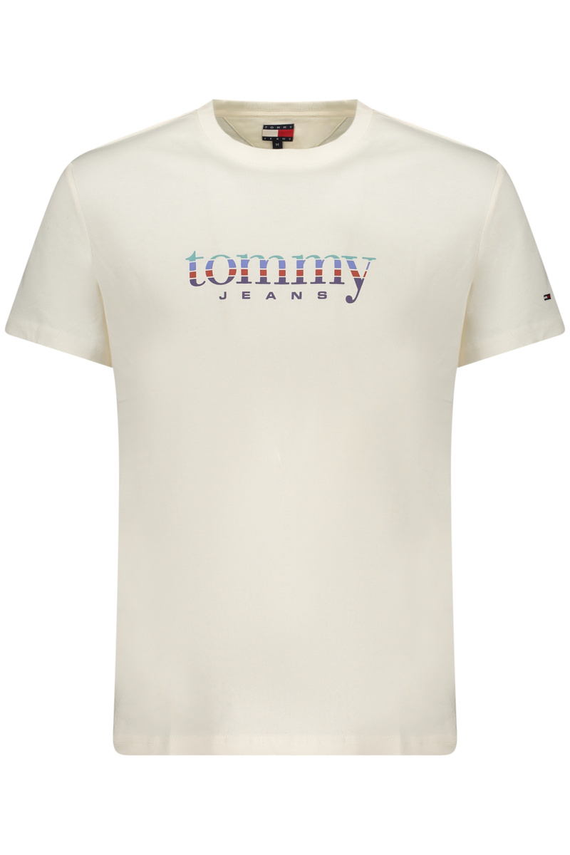 TOMMY HILFIGER MĘSKA KOSZULKA Z KRÓTKIM RĘKAWEM BIAŁA