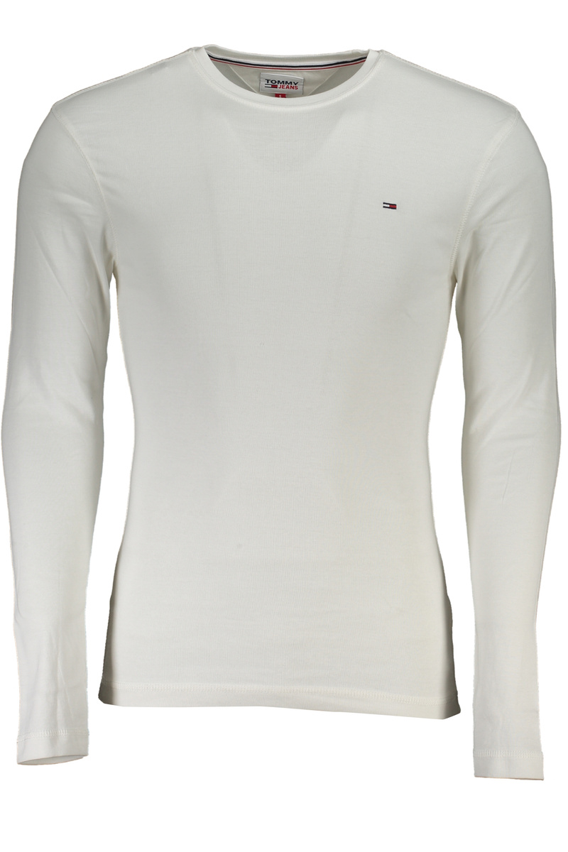 BIAŁY T-SHIRT MĘSKI Z DŁUGIM RĘKAWEM TOMMY HILFIGER