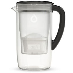 Szklany dzbanek filtrujący Dafi PRISMA LED czarny wkład Unimax