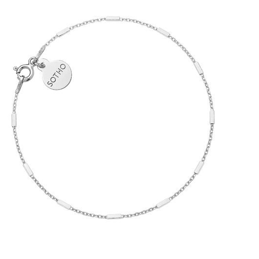 Srebrna łańcuszkowa bransoletka