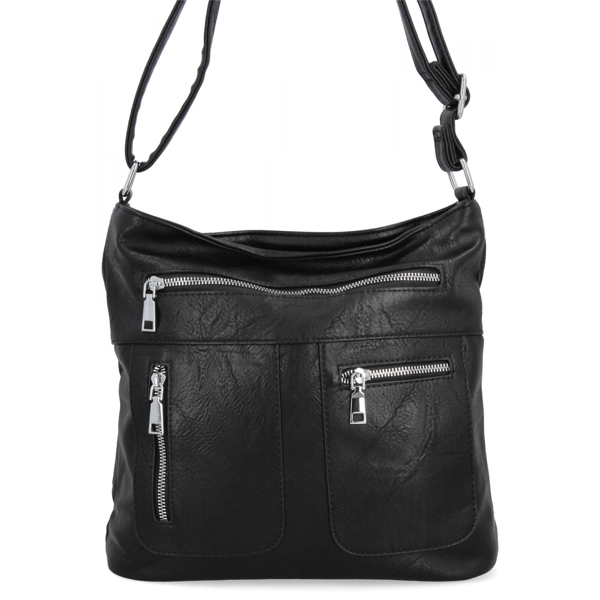 Uniwersalna Torebka Damska Listonoszka firmy Herisson 13K392 Czarna