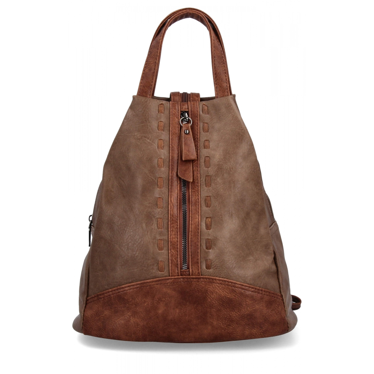 Miejski Plecaczek Damski firmy Herisson 15-2B319 Ziemisty