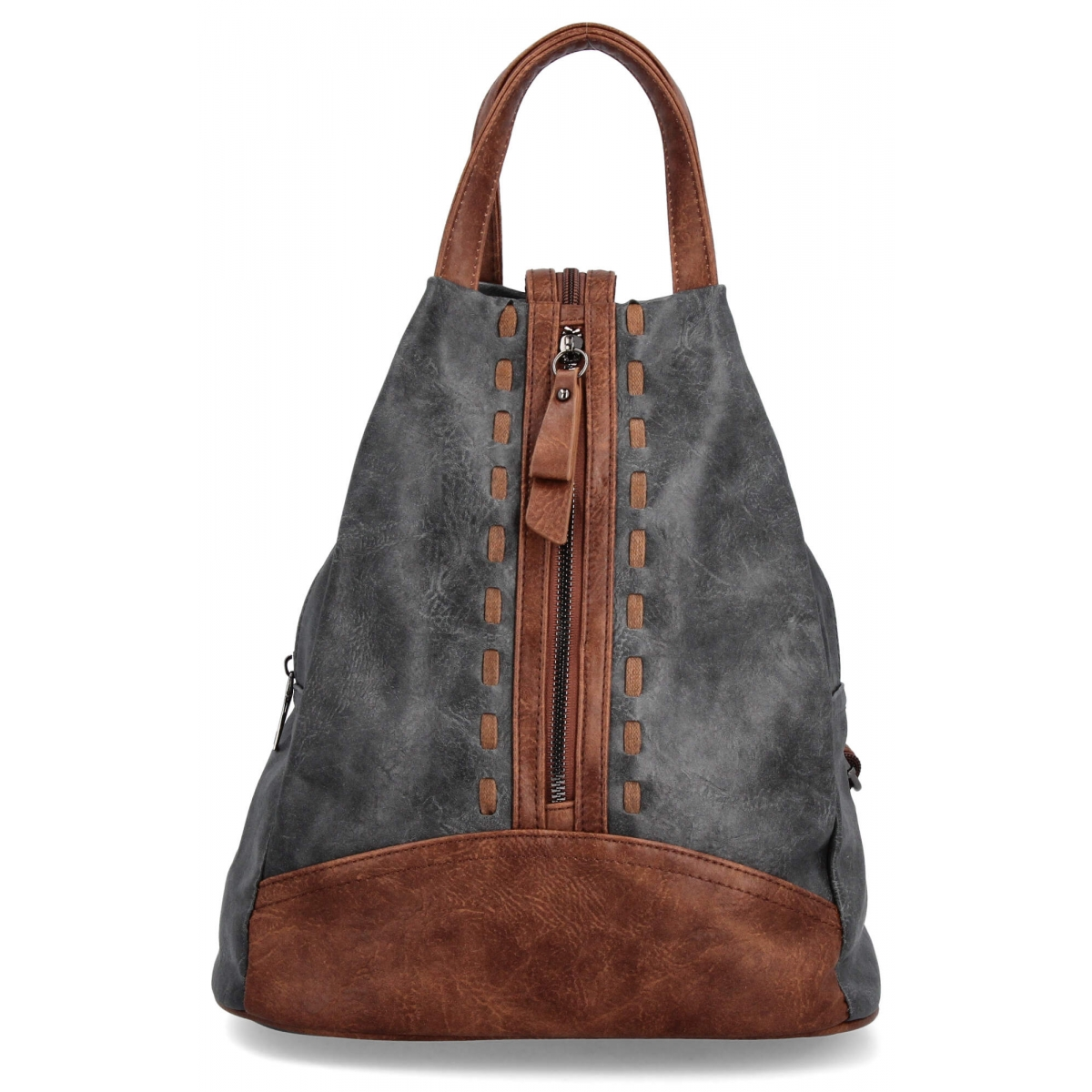 Miejski Plecaczek Damski firmy Herisson 15-2B319 Szary